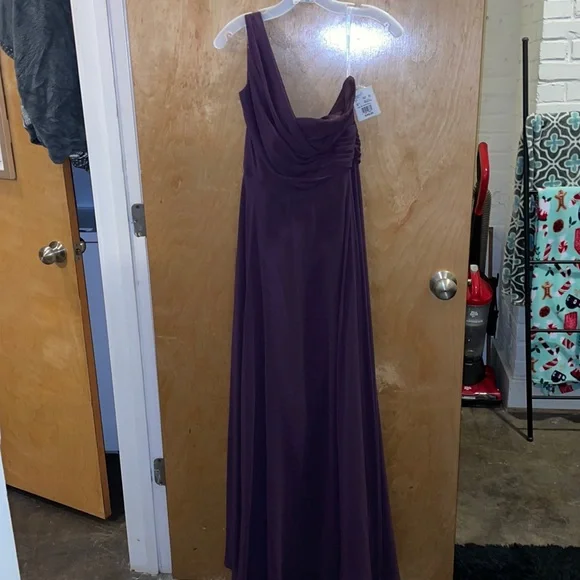 David's Bridal | Dresses | Davids Bridal Bridesmaid Dress F2062 Plum |  Poshmark
